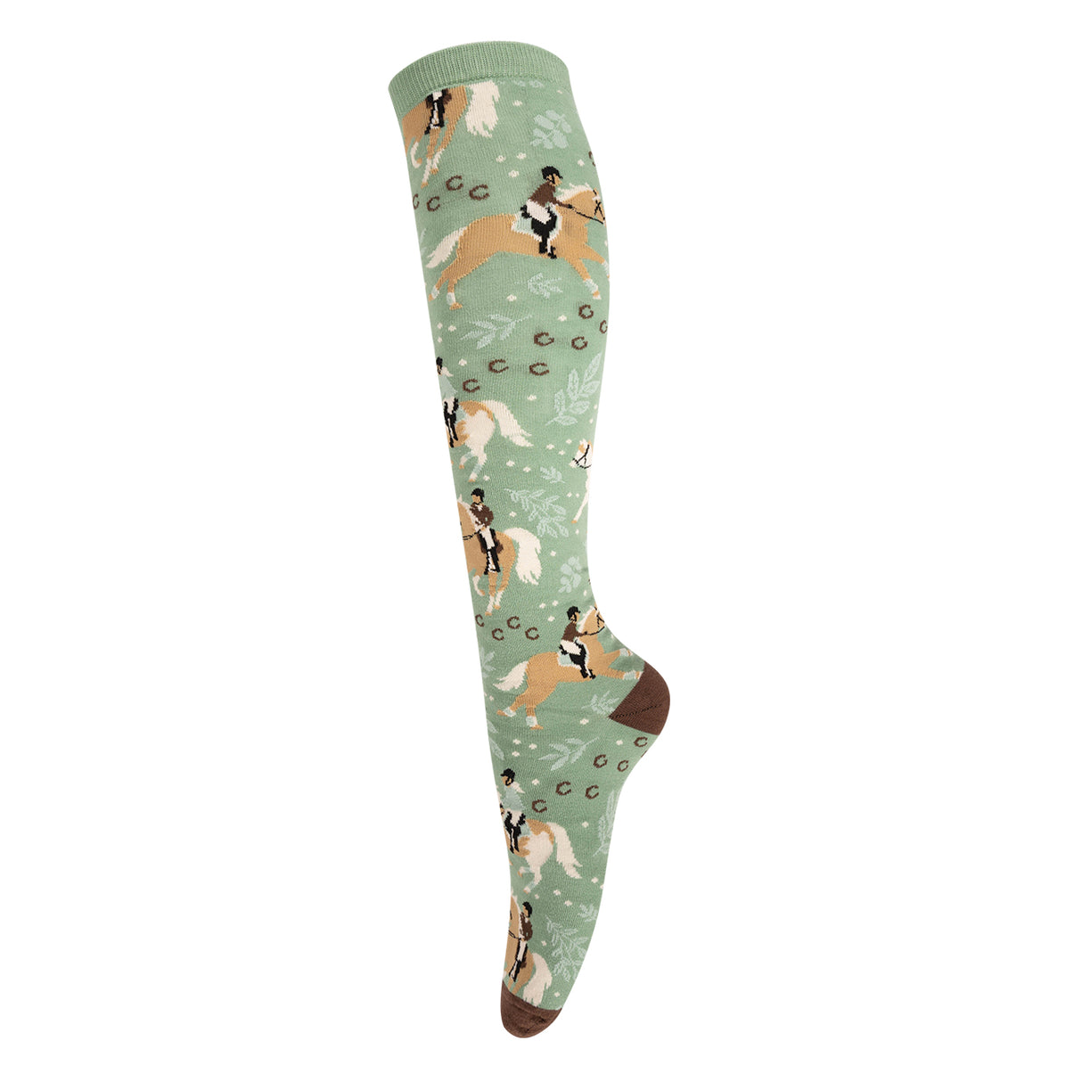 Quatre chaussettes blanches Gallop Goals, chaussettes hautes