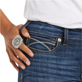 Ariat Entwined Mid Rise Stretch Boot Cut Jean