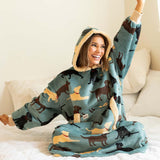 Couverture à capuche Lazy One Labs