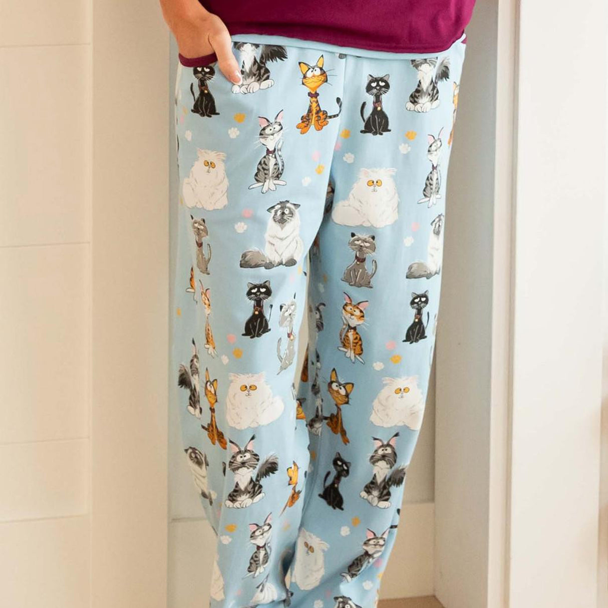 Pantalon de pyjama Lazy One Cattitude