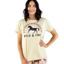 Lazy One Wild Horses Pajama Top