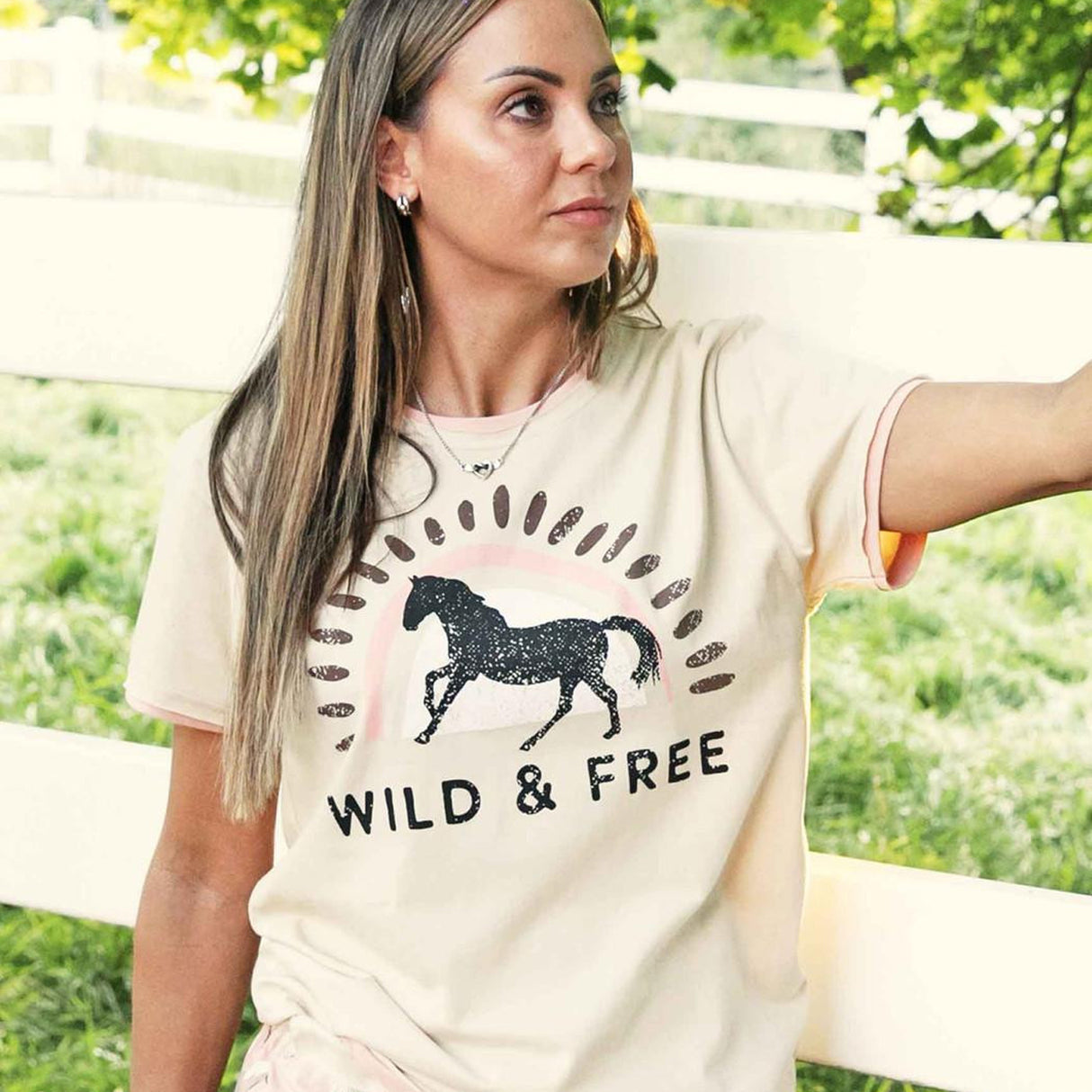 Haut de pyjama Lazy One Wild Horses