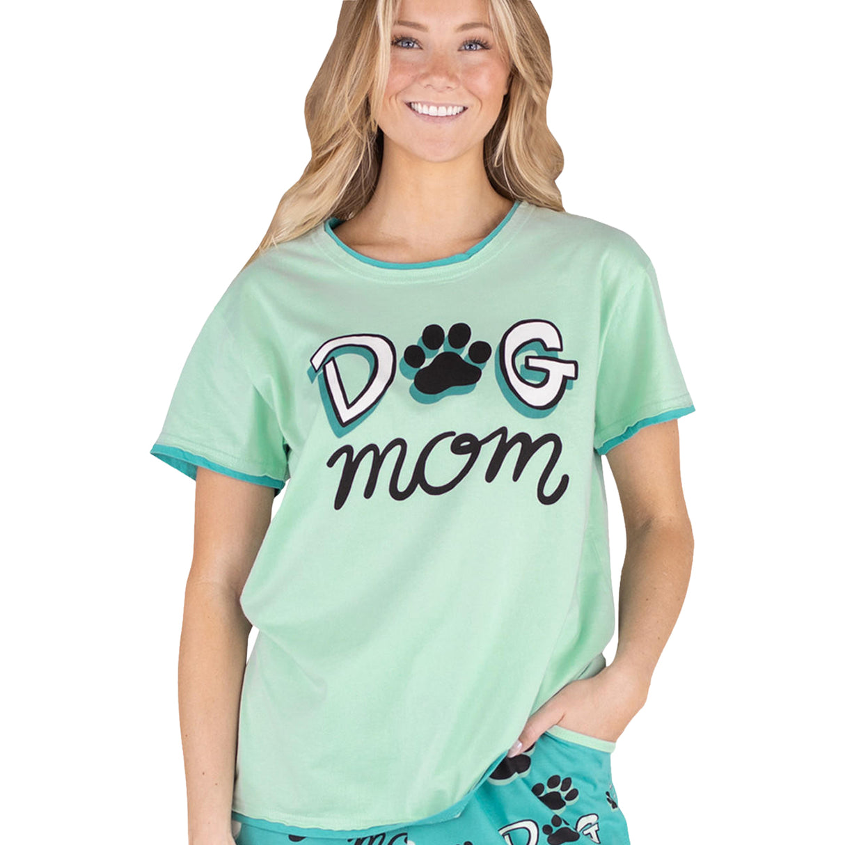 Haut de pyjama Lazy One Dog Mom