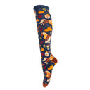 Pumpkin Spice Ponies x Four White Socks Knee High Socks