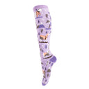 Four White Socks Ski Ponies Knee High Socks