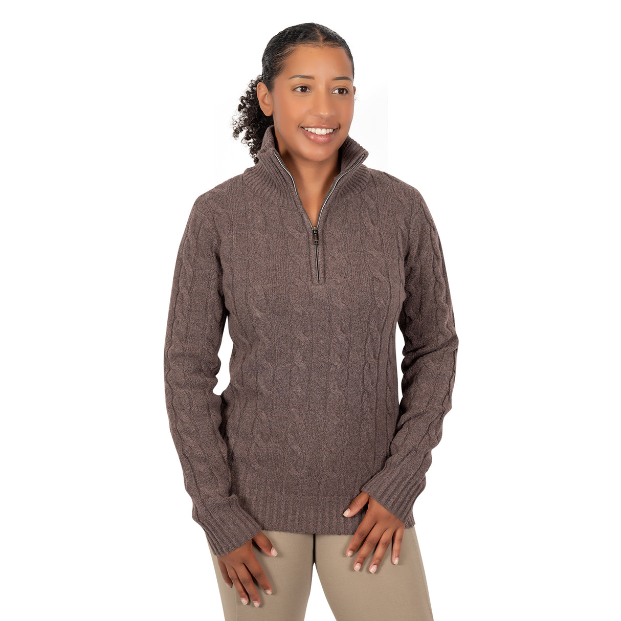 Aerion Aubrey Cable Knit Sweater