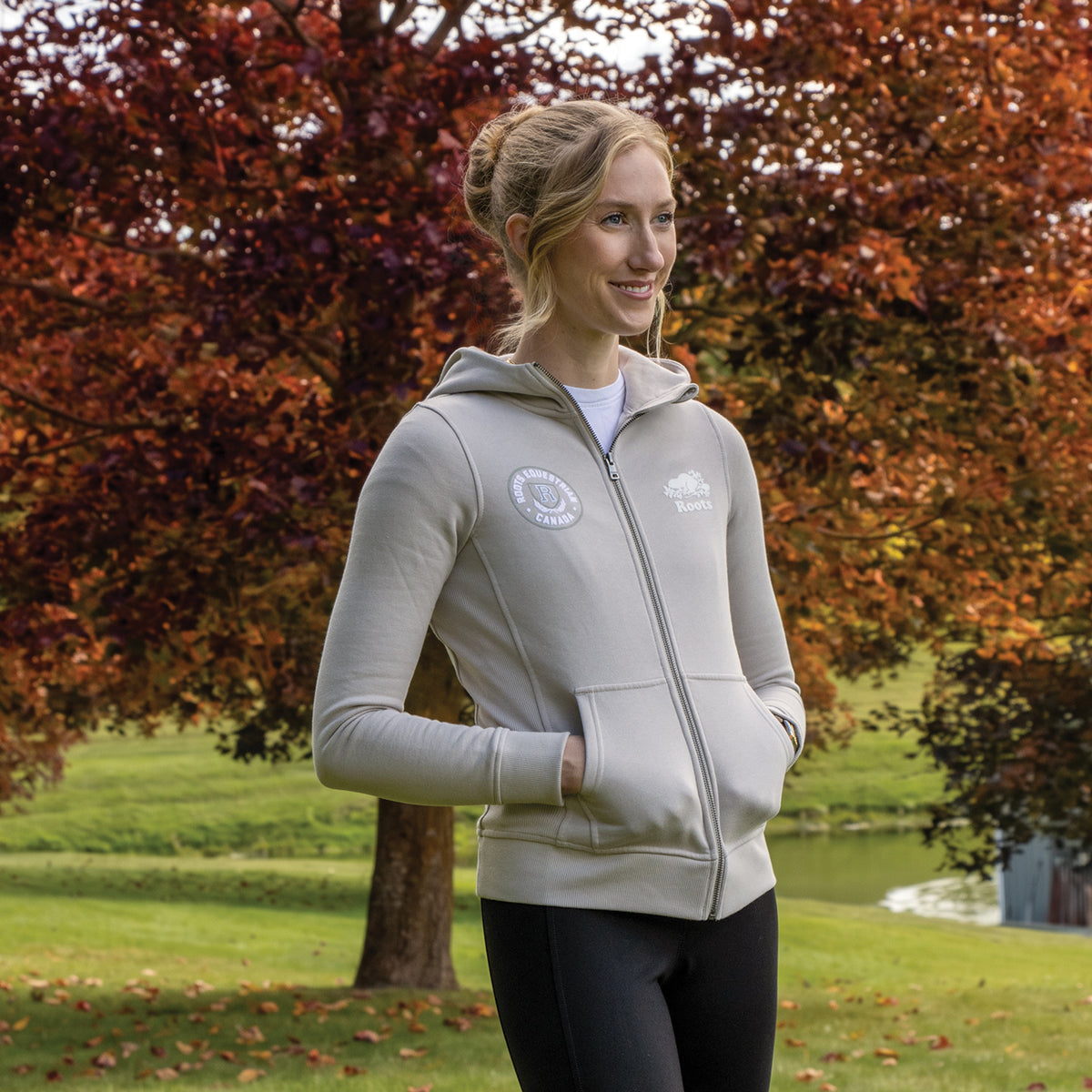 Sweat à capuche zippé Roots Equestrian Cooper Slim Fit