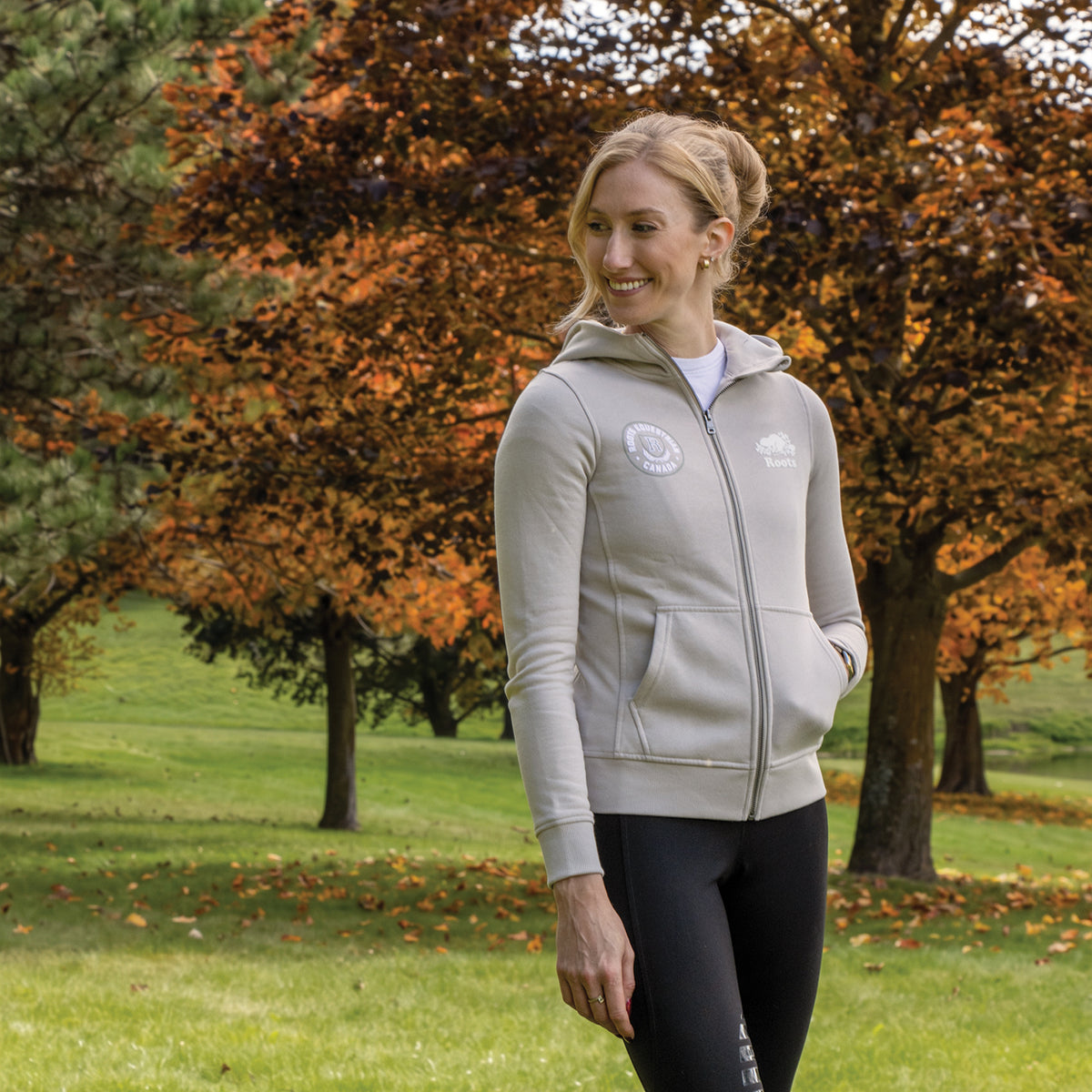 Sweat à capuche zippé Roots Equestrian Cooper Slim Fit