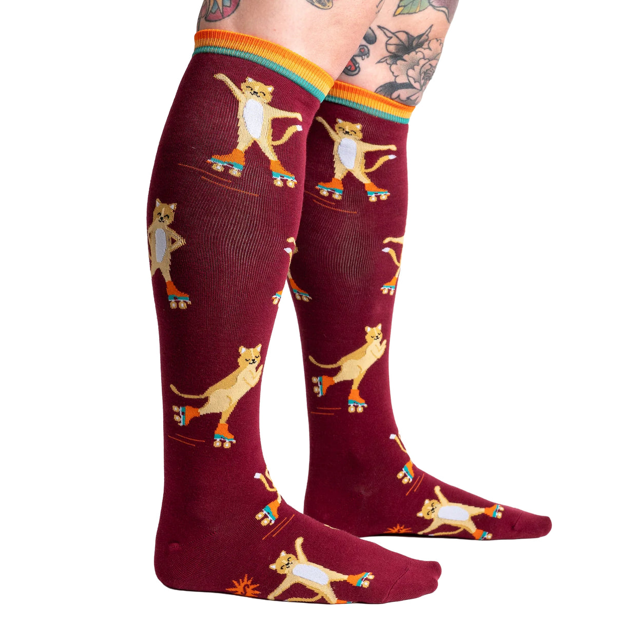 Chaussettes hautes Roller Cats de Sock It To Me