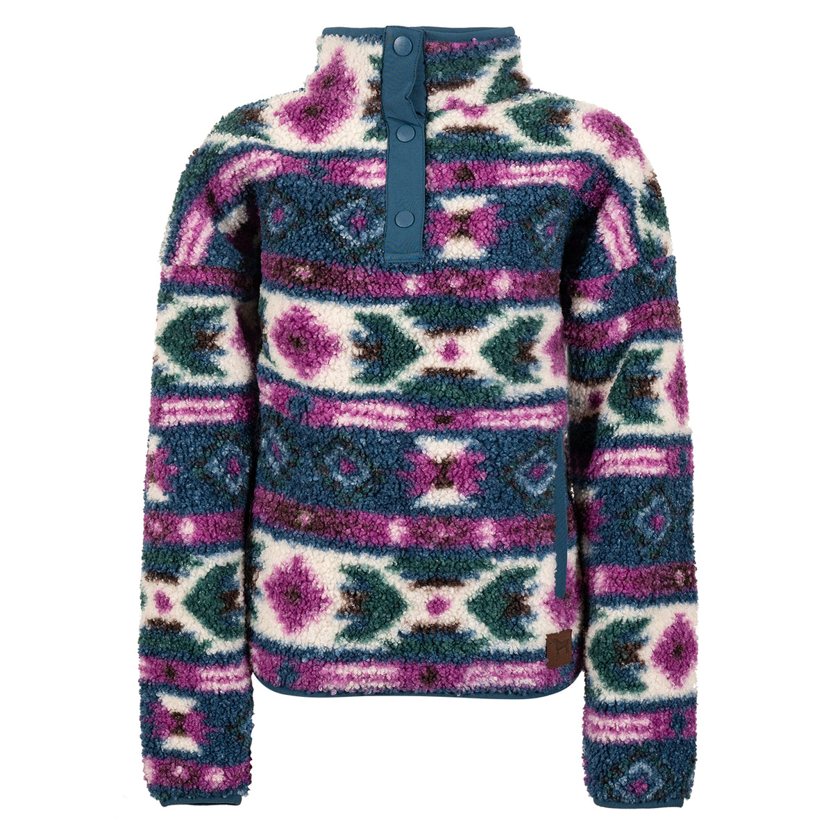 Aerion Printed Sherpa Pullover - Kids'
