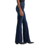Wrangler Jean évasé taille haute sur mesure - Texte manquant