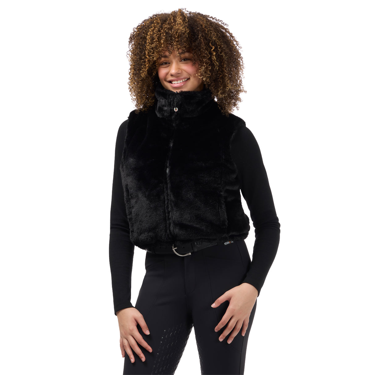 Gilet réversible à carreaux pied-de-poule Skyline Kerrits