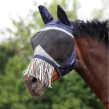 Shires Fine Mesh Fly Mask W/ Ears & Nose Fringe