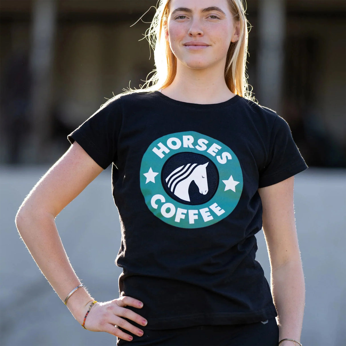 T-shirt Dapplebay Horses &amp; Coffee