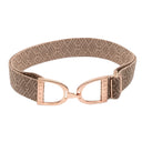 Ellany Elastic Belt W/ Rose Gold Stirrup 2 in.