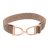 Ellany Elastic Belt W/ Rose Gold Stirrup 2 in.