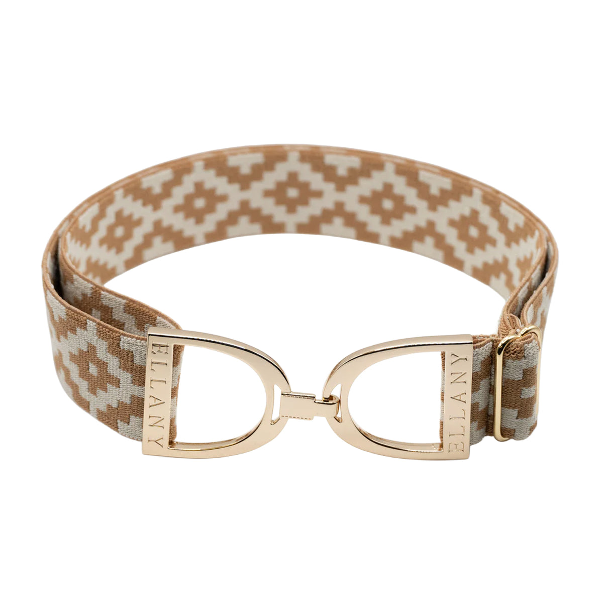 Ceinture élastique Ellany avec étrier doré 1 1/2 po - Texte manquant