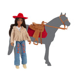 Breyer Freedom Series Silvia, cavalière Western avec équipement