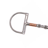 Mors Jake Adams Dee Ring avec rouleaux en cuivre, double brisure et oliva