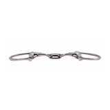 Mors Jake Adams double brisure à anneaux en D avec sifflet et olive