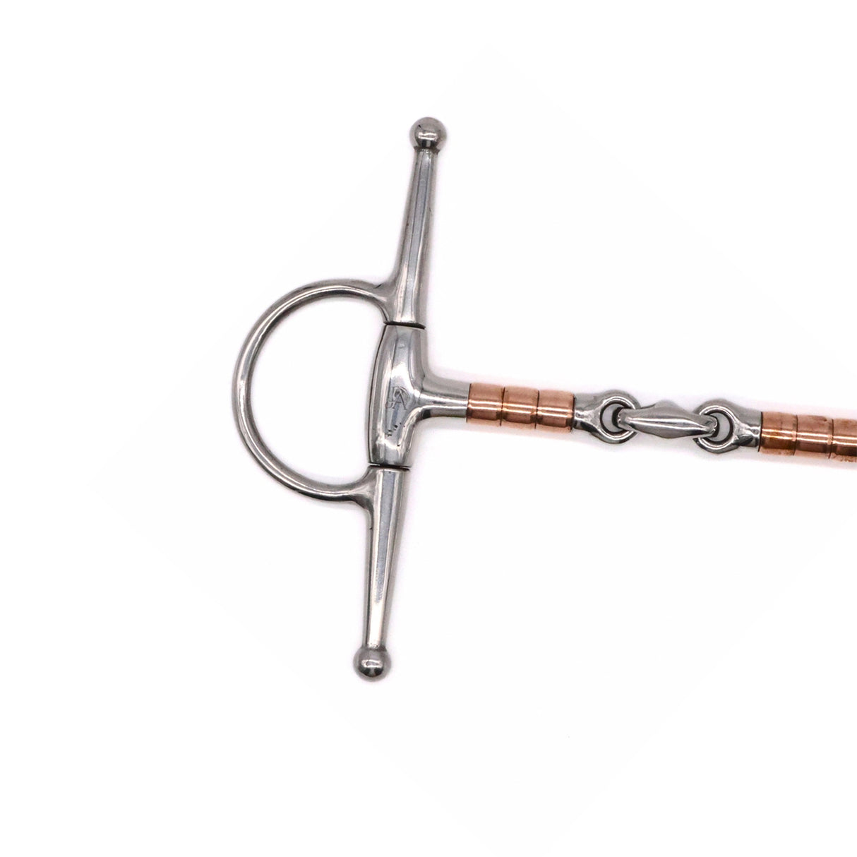 Jake Adams Full Cheek Copper Roller Double Jointed Elliptical Bit