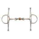 Mors double brisure Jake Adams avec triple rouleau en cuivre et montants fixes