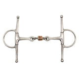 Mors double brisure Jake Adams avec triple rouleau en cuivre et montants fixes