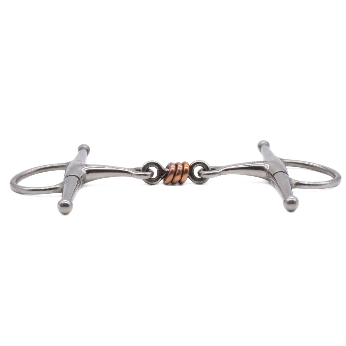 Mors double brisure Jake Adams avec triple rouleau en cuivre et montants fixes