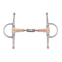 Jake Adams Full Cheek Double Jointed Leather Bit W/ Lozenge