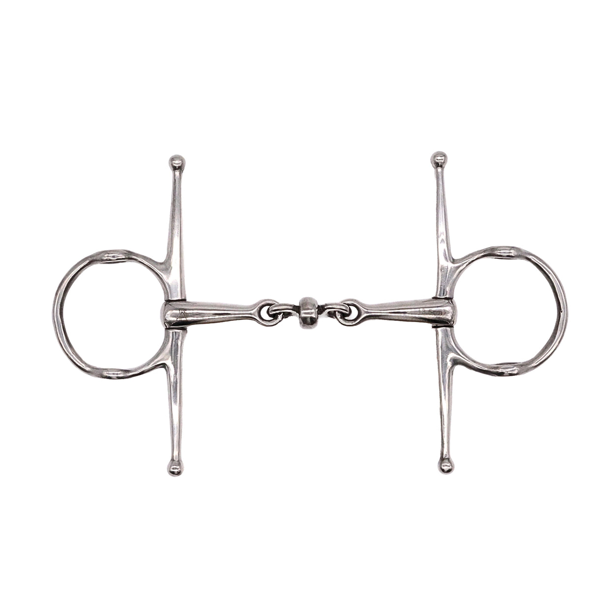 Jake Adams Full Cheek Nelson Gag Double Jointed Bit W/ Stainless Steel Roller