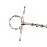 Jake Adams Full Cheek Nelson Gag Double Jointed Bit W/ Stainless Steel Roller