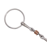 Jake Adams Loose Ring Double Jointed Bit W/ Triple Copper Roller