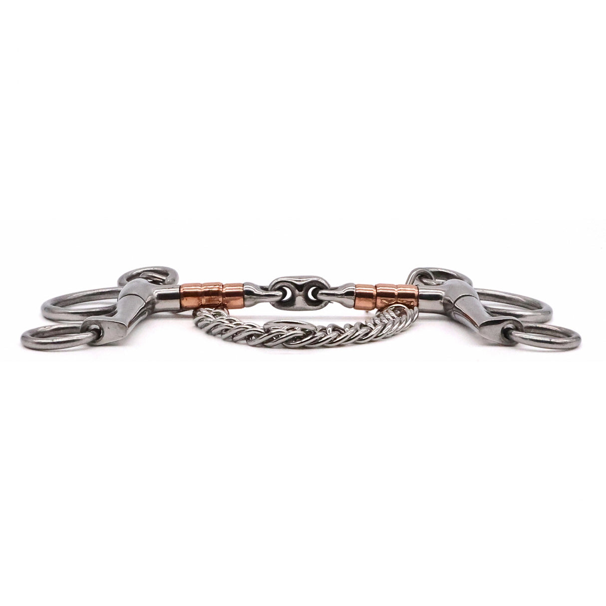 Jake Adams Pelham Copper Roller Double Jointed Elliptical Bit