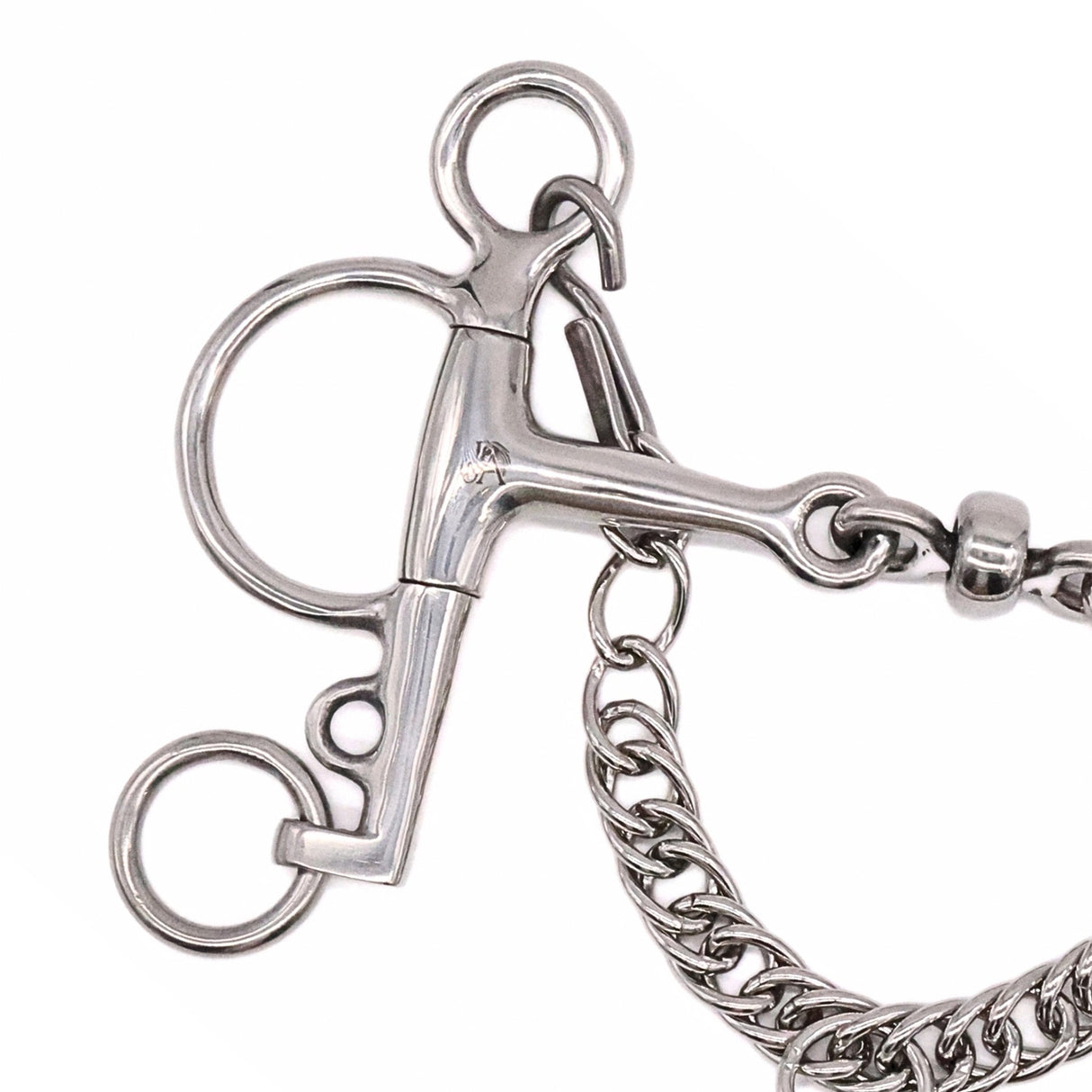 Jake Adams Pelham Double Jointed Bit W/ Stainless Steel Roller