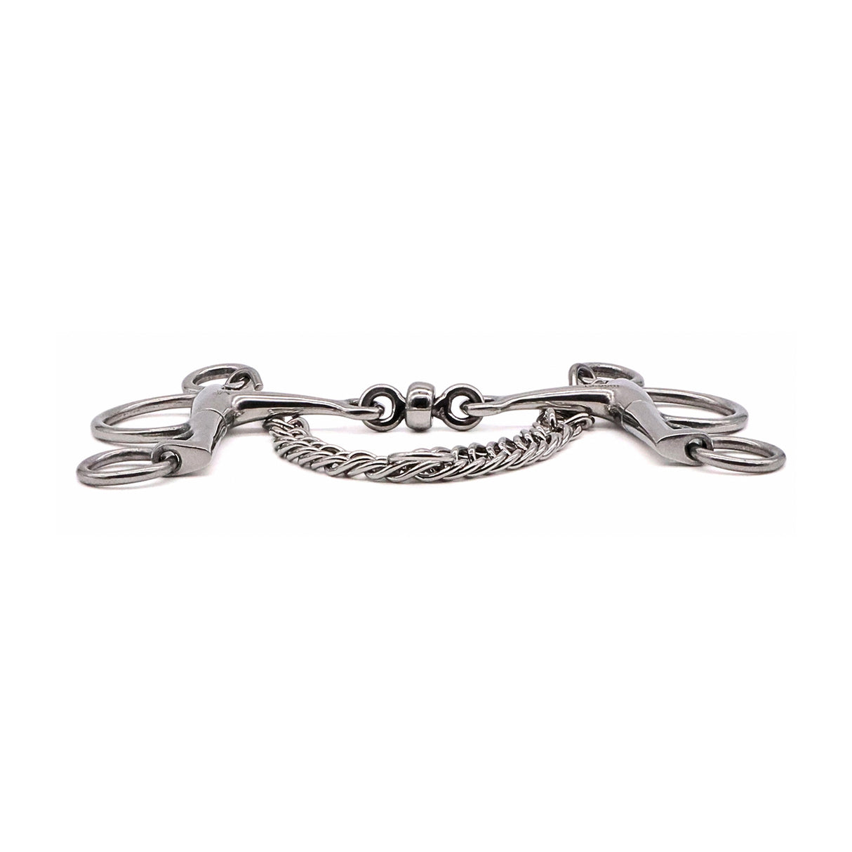 Jake Adams Pelham Double Jointed Bit W/ Stainless Steel Roller