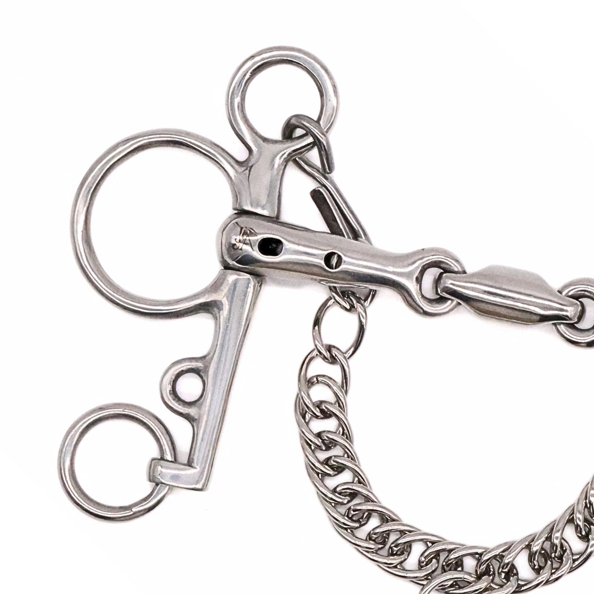 Jake Adams Pelham Double Jointed Whistle Bit W/ Lozenge