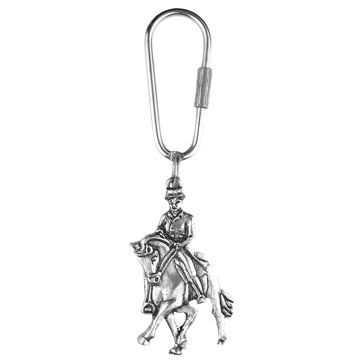 Loriece Pewter Dressage Horse Keychain