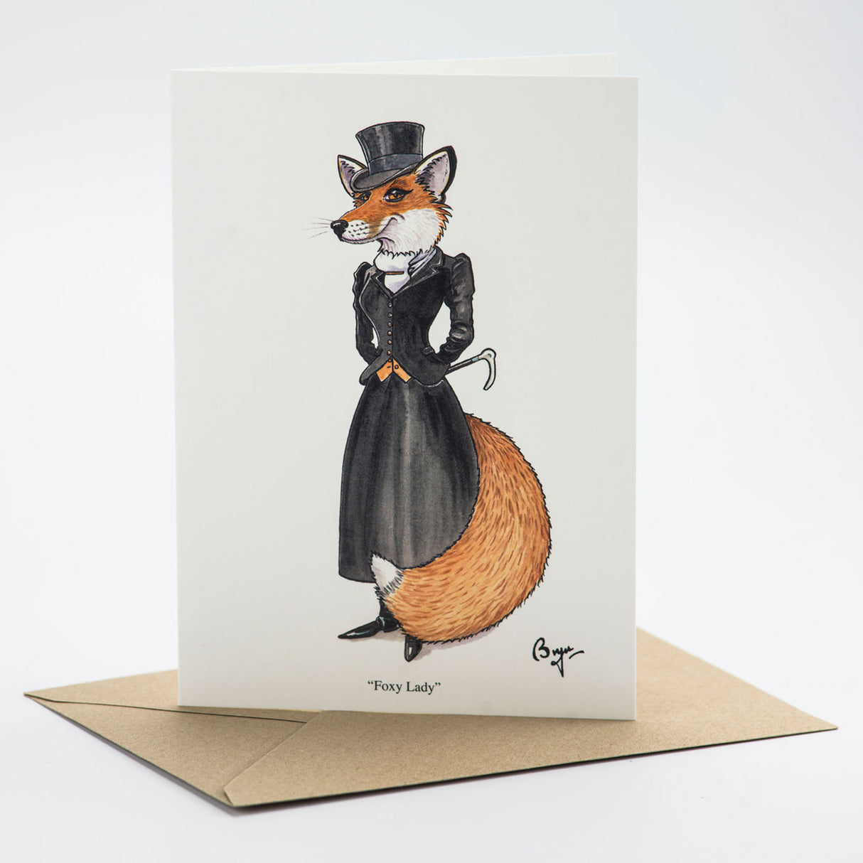 Bryn Parry Foxy Lady Greeting Card