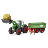 Schleich Farm World Tractor W/ Trailer