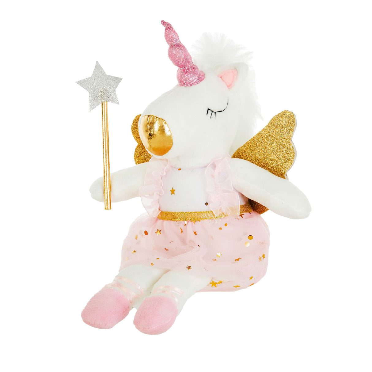 Sitting Ballerina Unicorn Plush