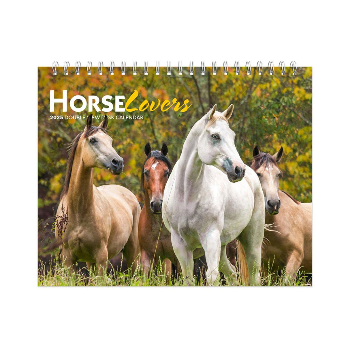 Calendrier à chevalet double vue BrownTrout Horse Lovers 2025