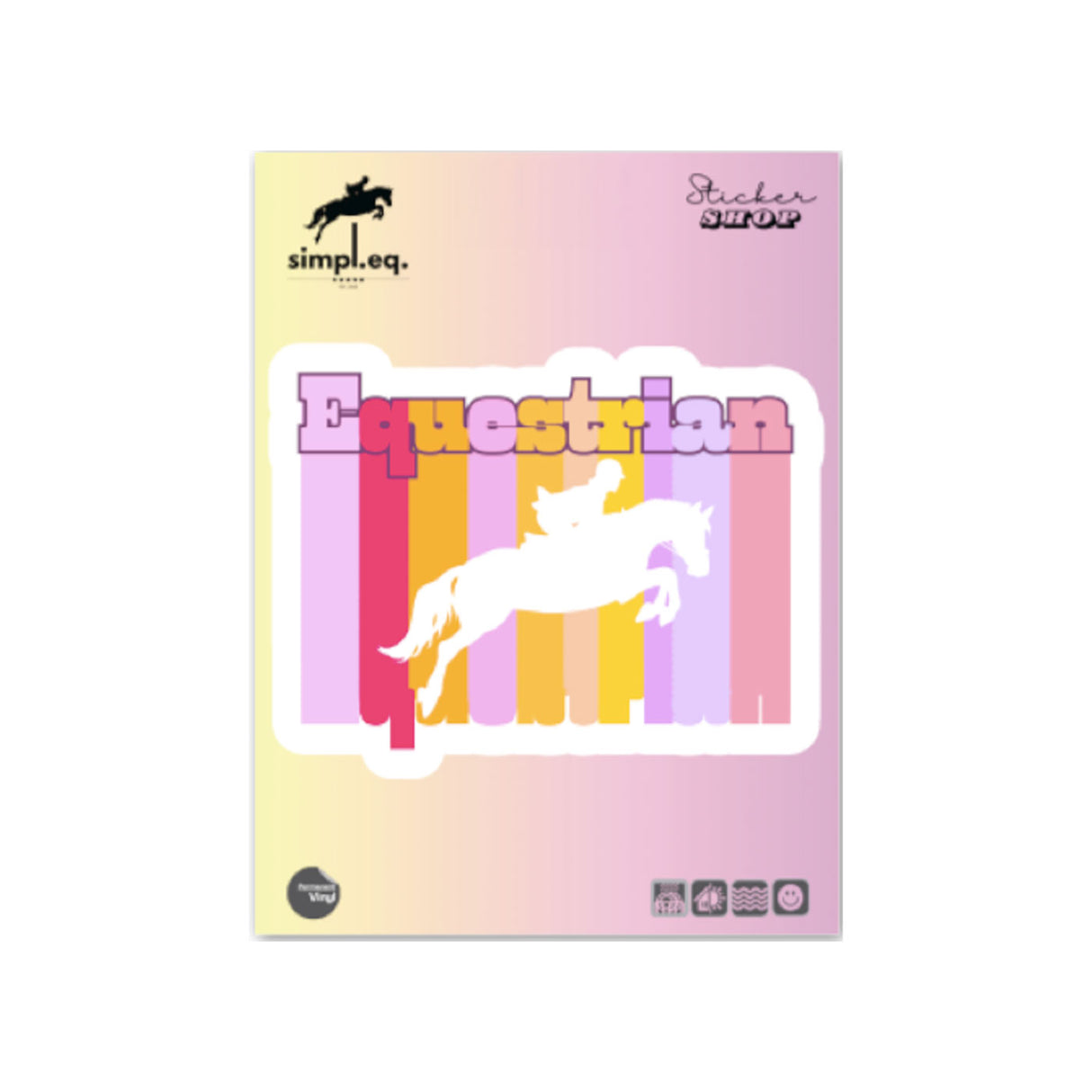 Simpl.Eq. Equestrian Medium Sticker