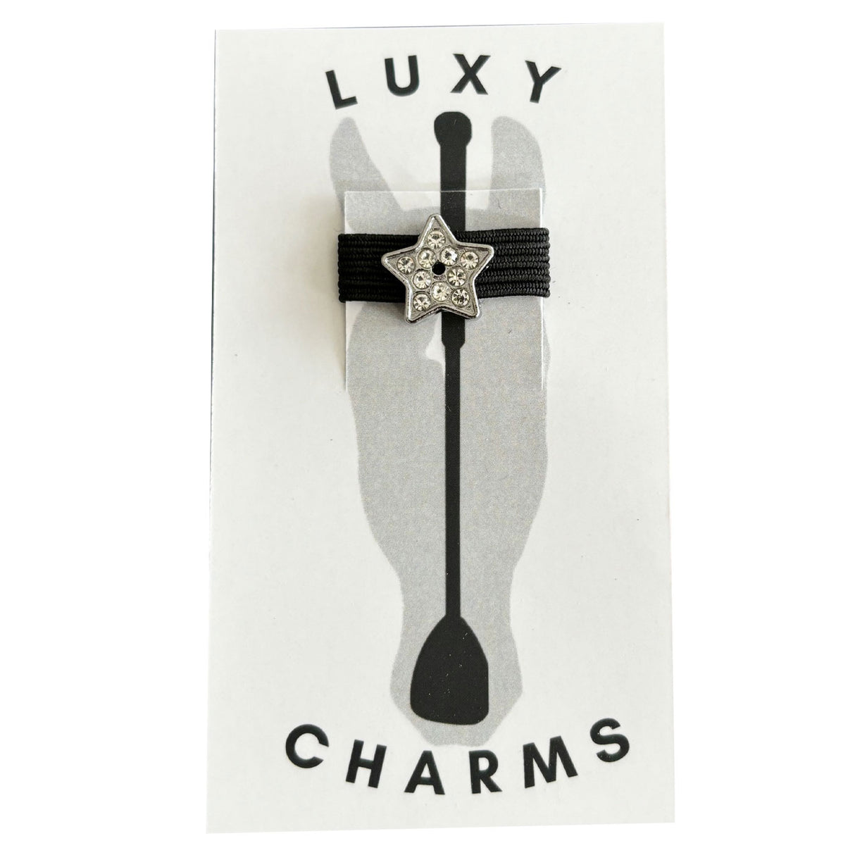 Charm luxueux en forme d'étoile en strass