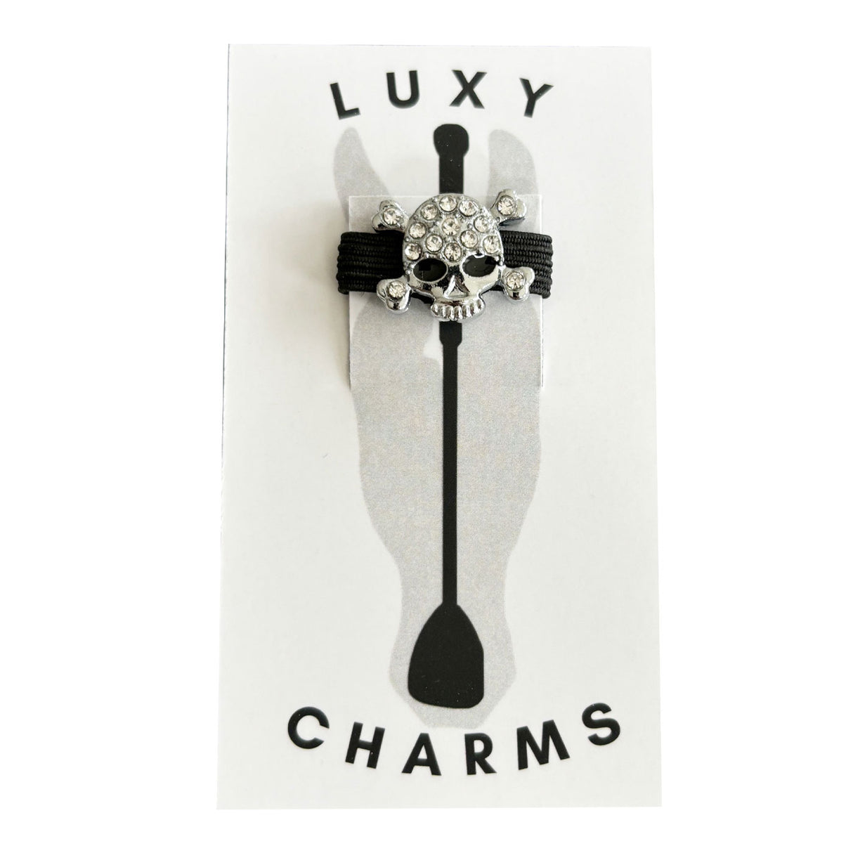 Luxy Rhinestone Skull Crop Charm