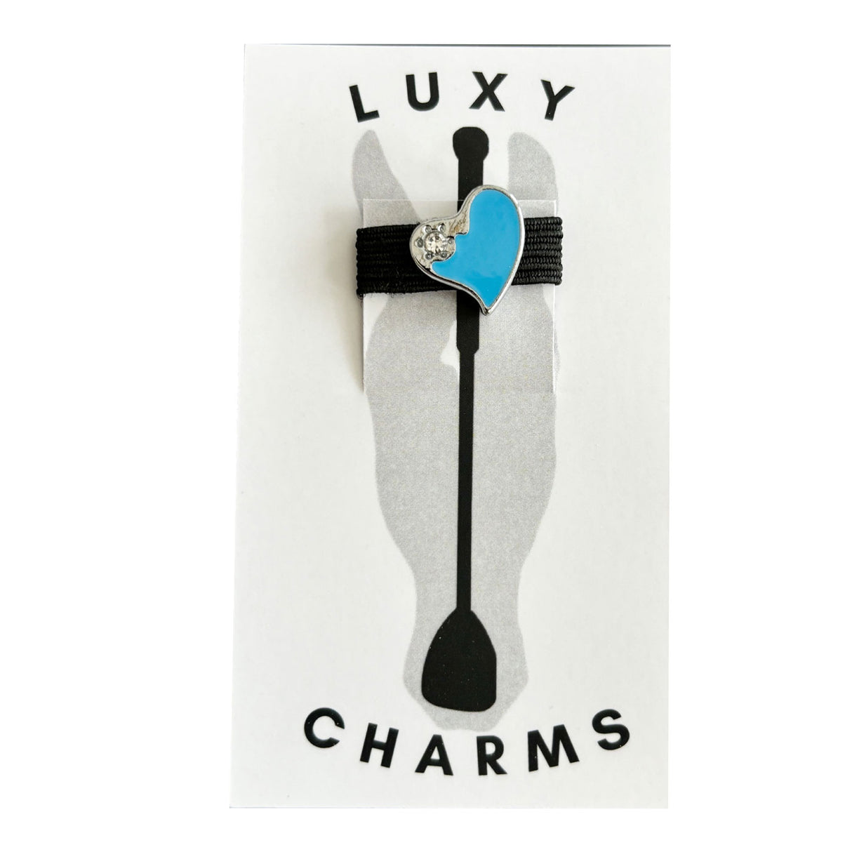 Luxy Blue Heart Crop Charm