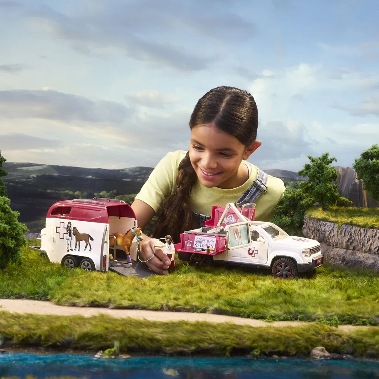 Schleich Horse Club Vétérinaire mobile avec remorque