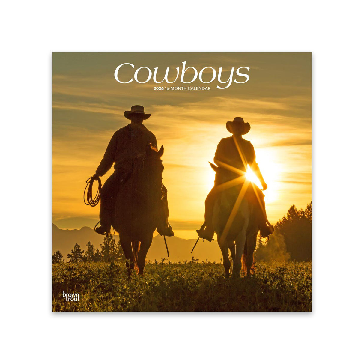 Calendrier carré 2026 des BrownTrout Cowboys