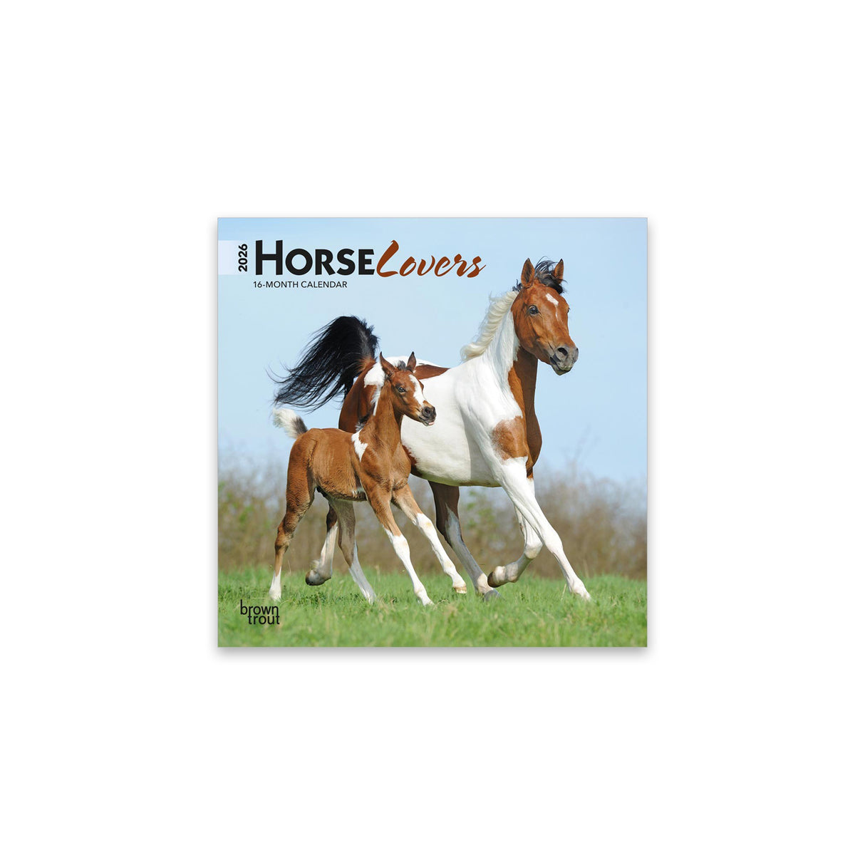 Mini calendrier 2026 des amateurs de chevaux BrownTrout