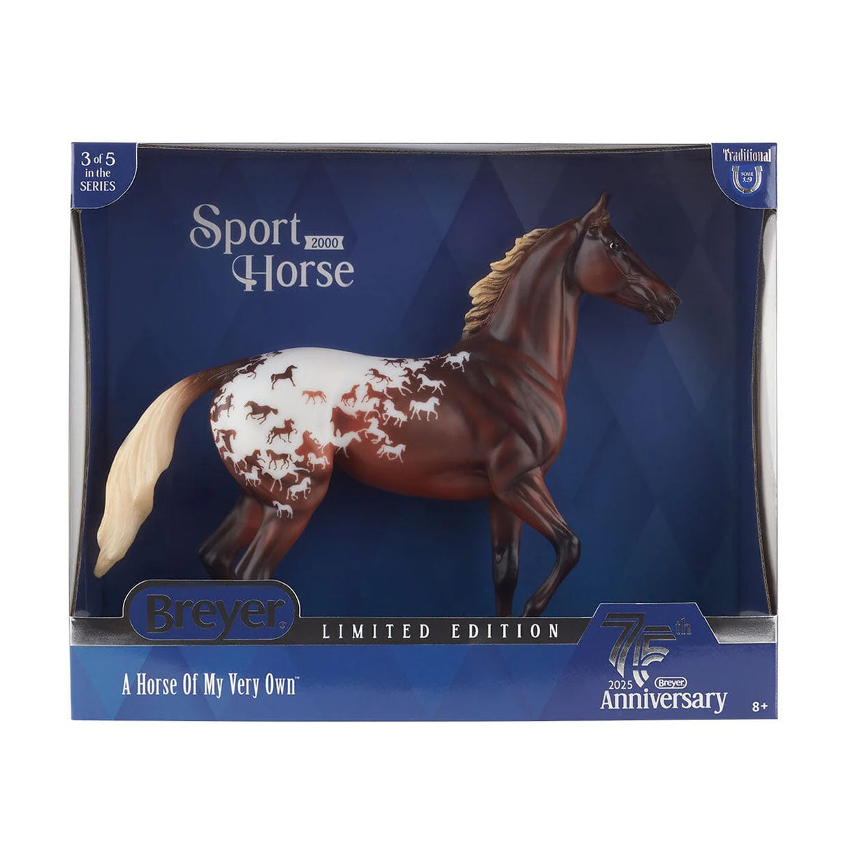 Cheval de sport traditionnel Breyer 75e anniversaire