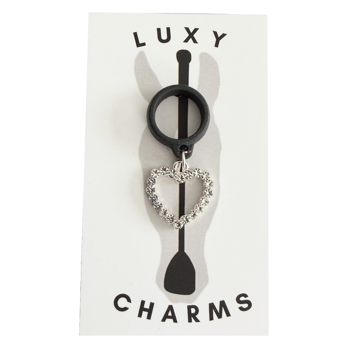 Luxy Charms Rhinestone Heart Crop Charm 2.0